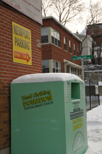 clothing donation box