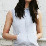 2396 American Apparel Womens Fine Jersey Sleeveless Sport Hoody. Style Number: AMAM2396