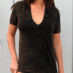6456AW Unisex American Apparel Acid Wash Jersey Deep V-Neck Summer T. Style Number: AM6456AW