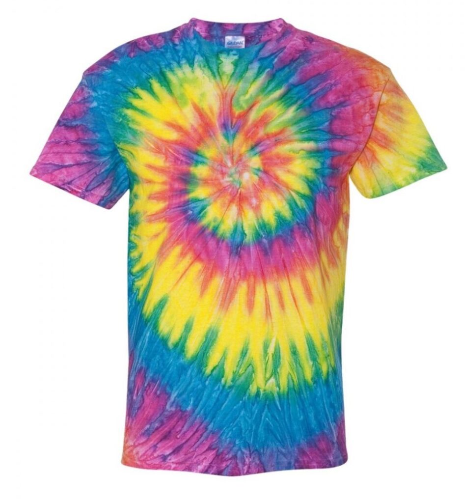 Rainbow Tie-Dye T-Shirt links to product page to purchase