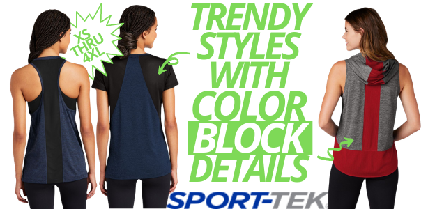 sport tek color block plus size athletic wear