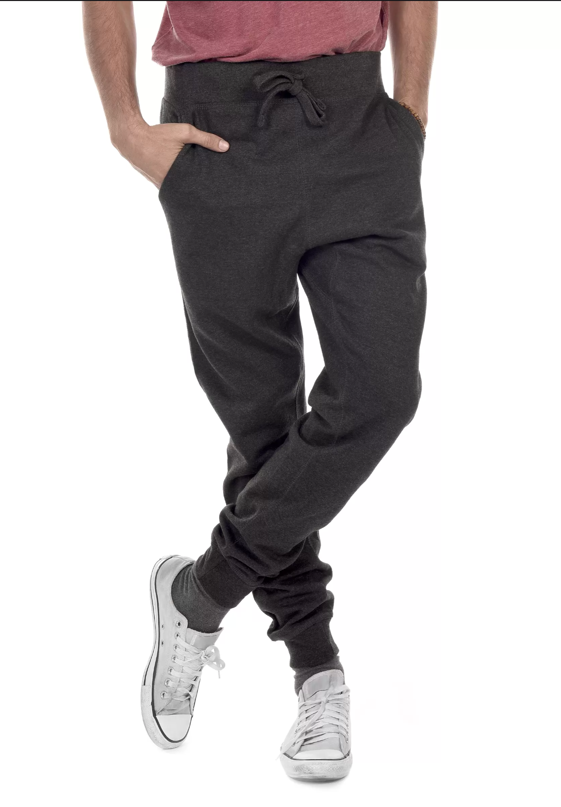 Person in Joggers and Tennis Shoes