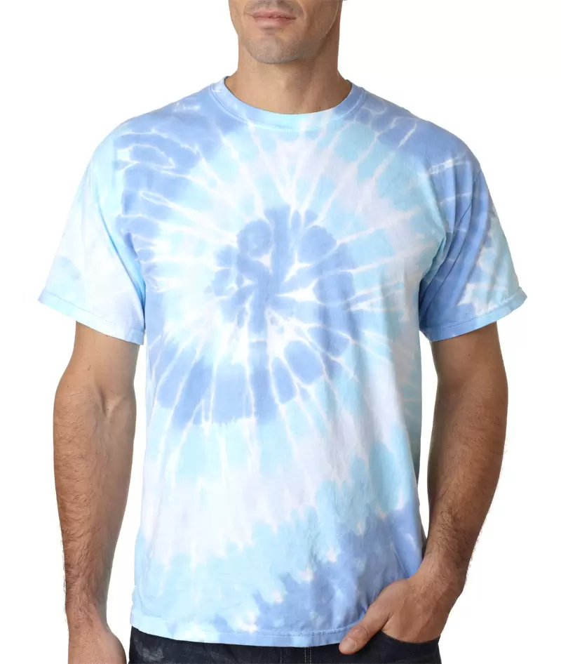 T-shirt Gildan Tie-Dye Multicolore Taille S (UK) - Style Festival Années 90 - Occasion TB