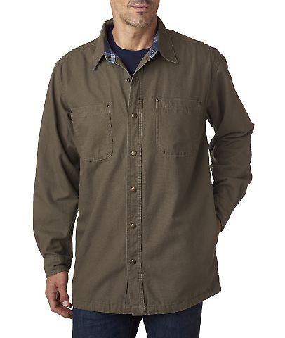backpacker men's canvas shirt jacket with flannel lining