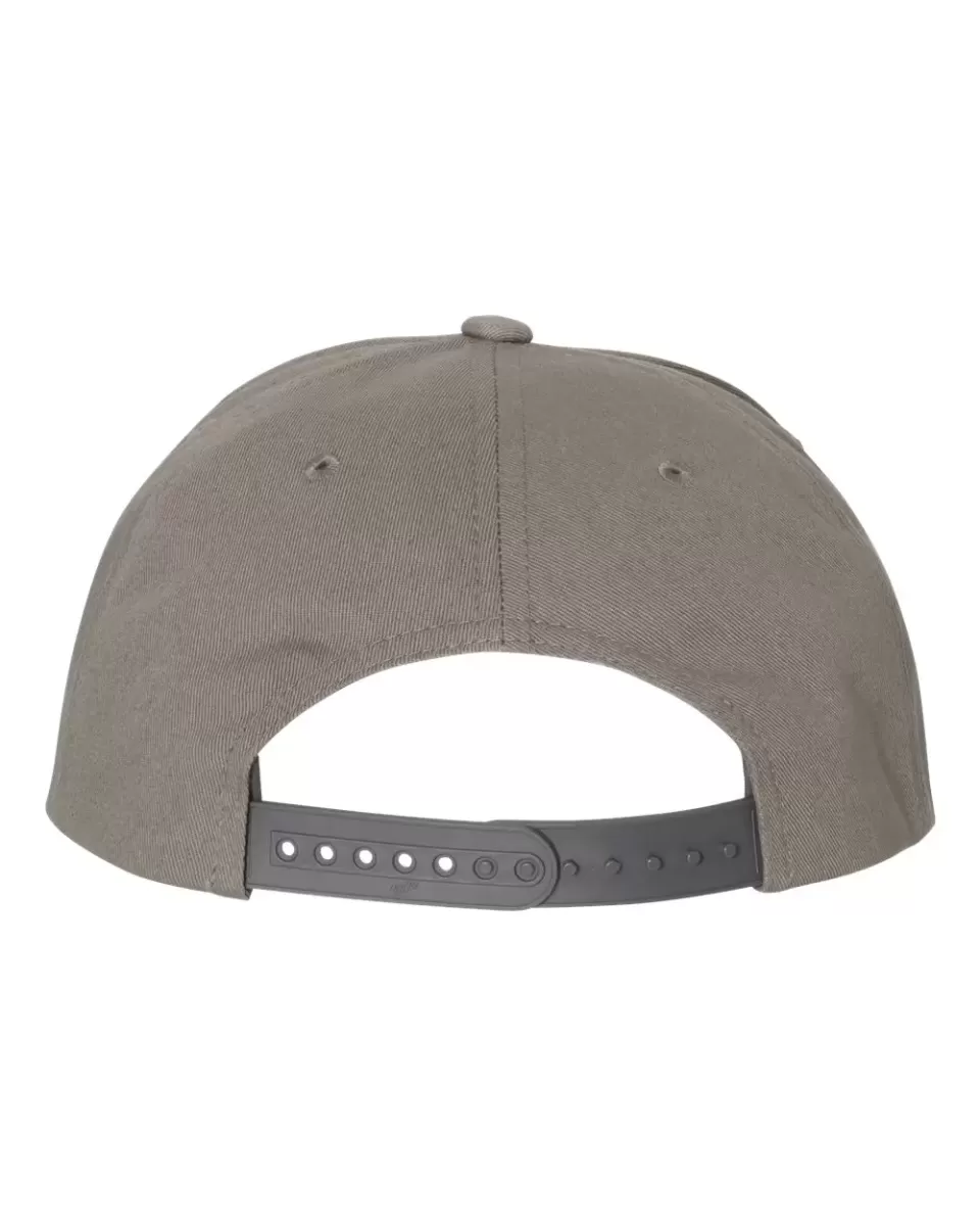 6007 Yupoong Five-Panel Flat Bill Cap - From