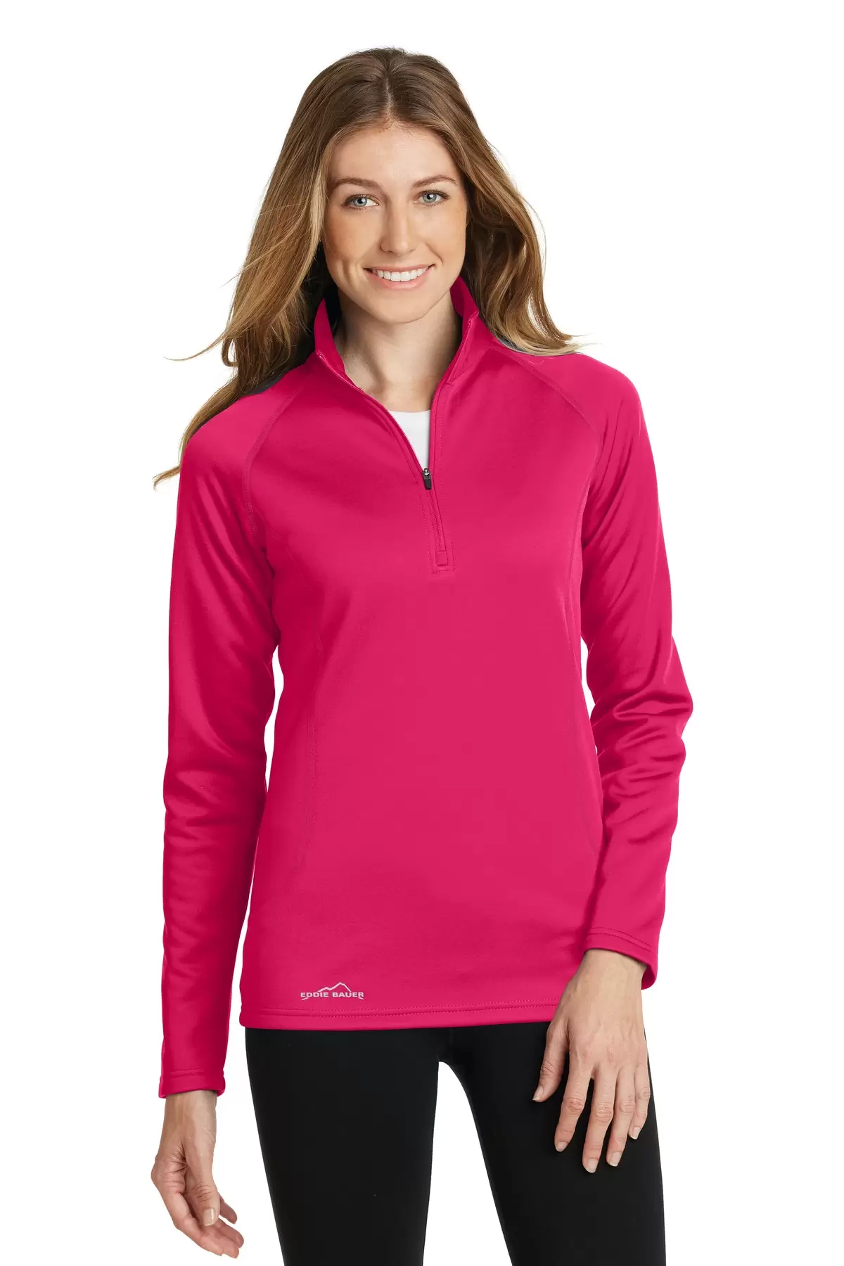 Eddie Bauer EB237 Ladies 1 2 Zip Base Layer Fleece