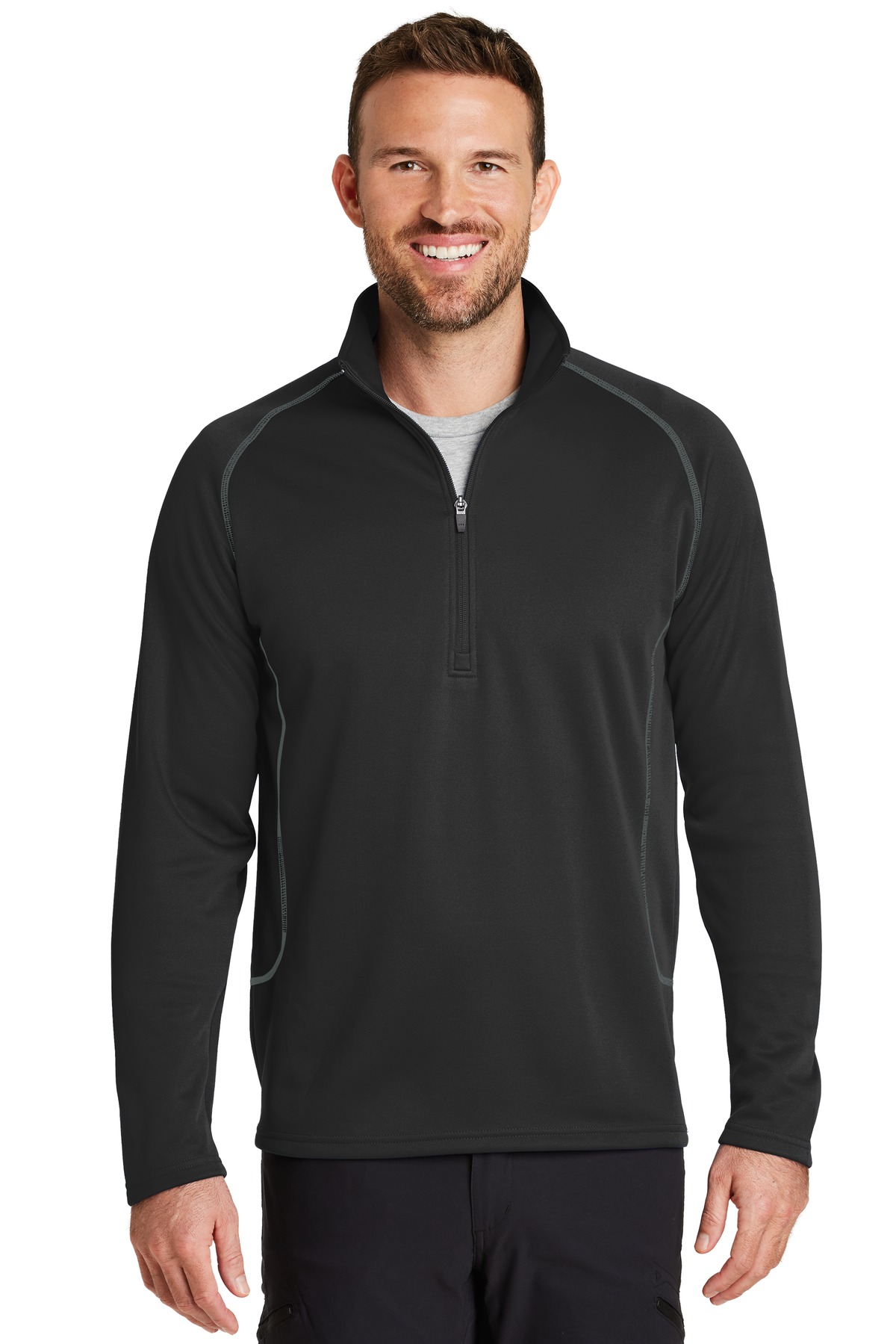 Eddie Bauer EB236 1/2-Zip Base Layer Fleece - blankstyle.com