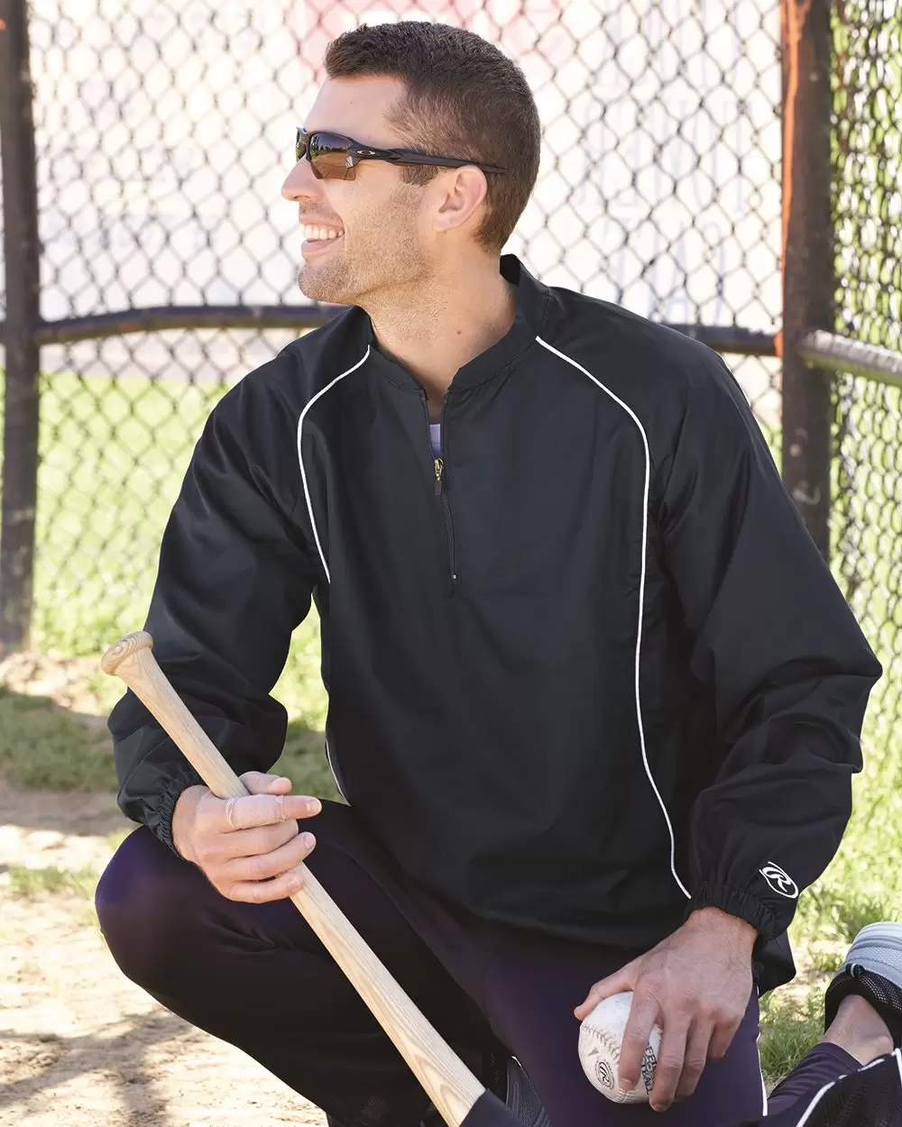 Rawlings 9715 Poly Dobby Quarter Zip Pullover From 21.29