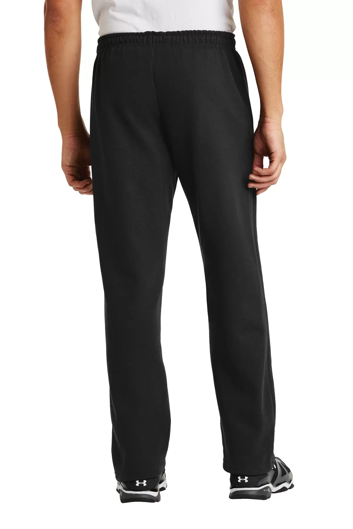 Gildan G184 7.75 oz. 50/50 Open-Bottom Sweatpants Black - From $13.29