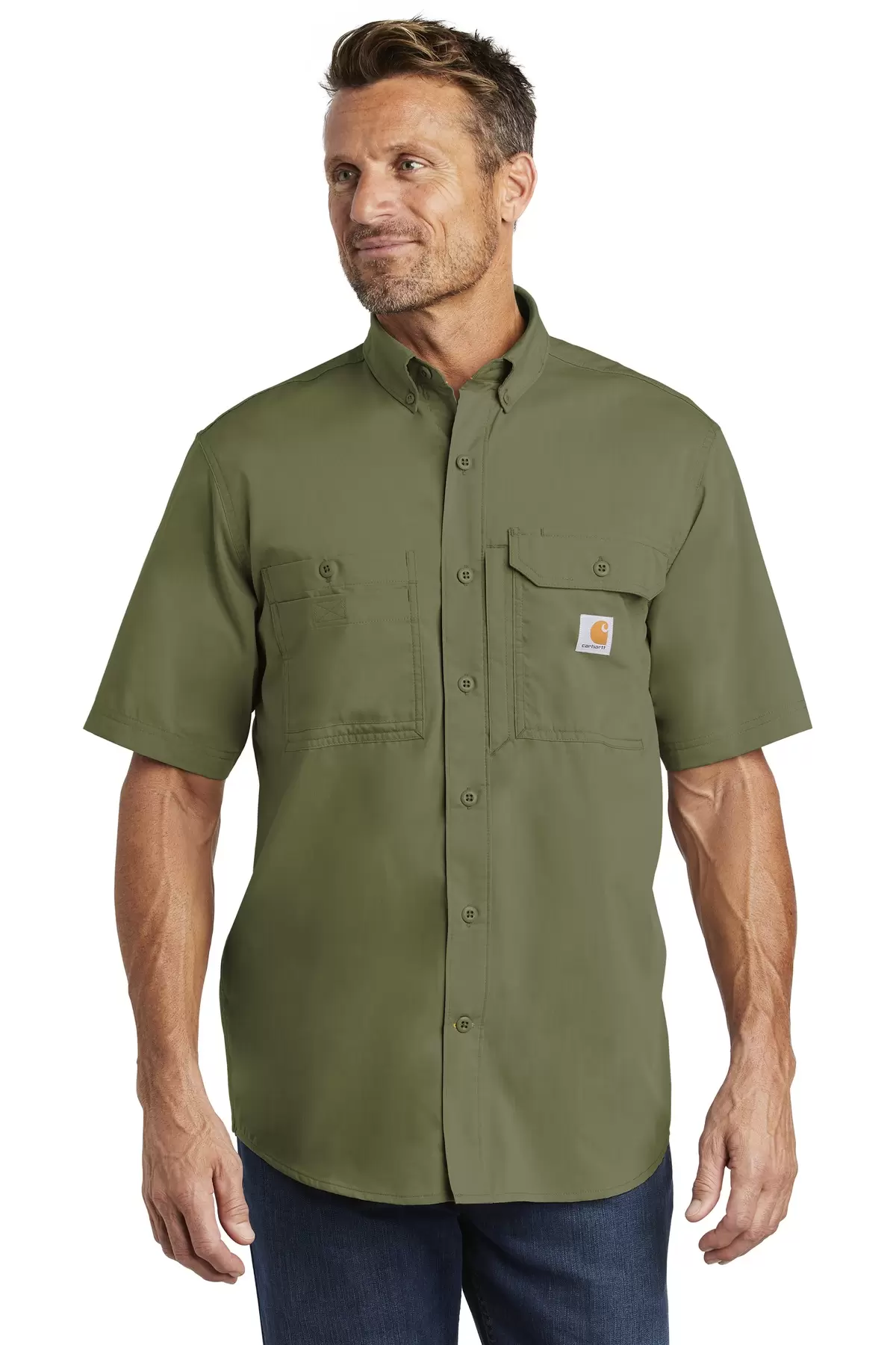 CARHARTT 102417 Carhartt Force Ridgefield Solid Short Sleeve Shirt