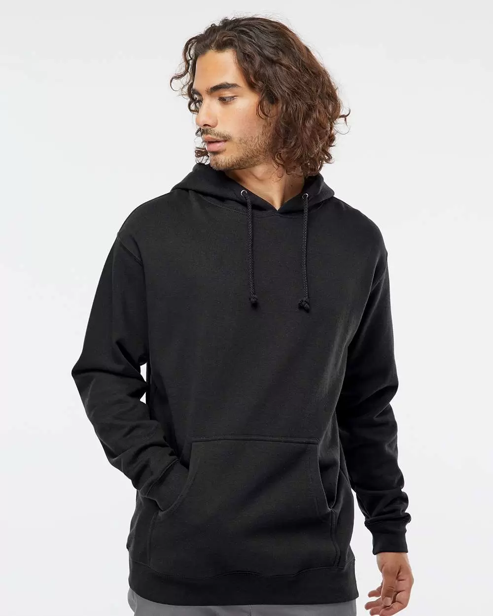 IND4000 Independent Trading Company Heavyweight Hoodie Wholesale Black ...