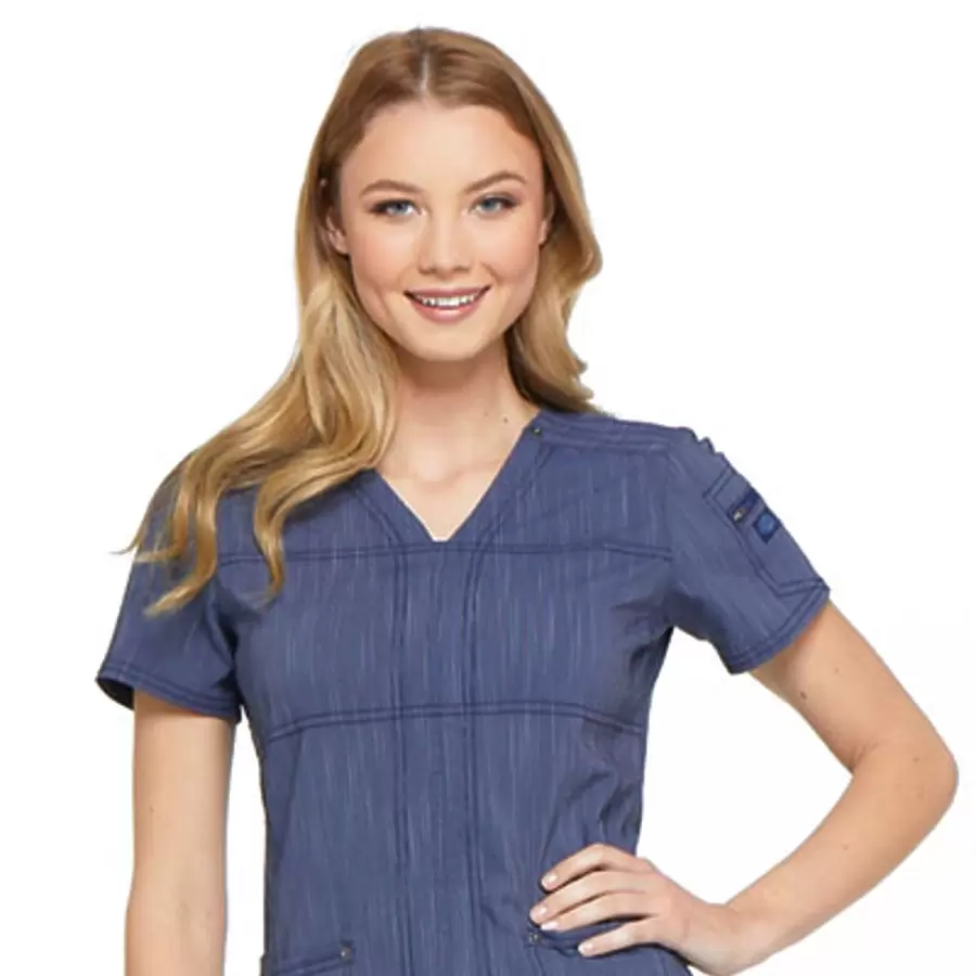 Dickies Medical DK690 - Women's Advance Two-Tone Twist 3-Pocket V