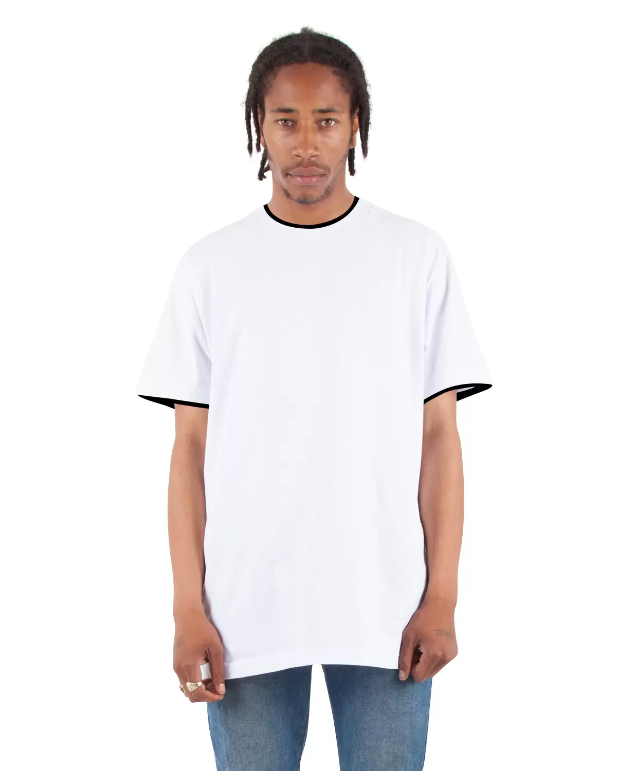 Shaka Wear SHDLT Adult 5.9 oz. Double Layer Short-Sleeve