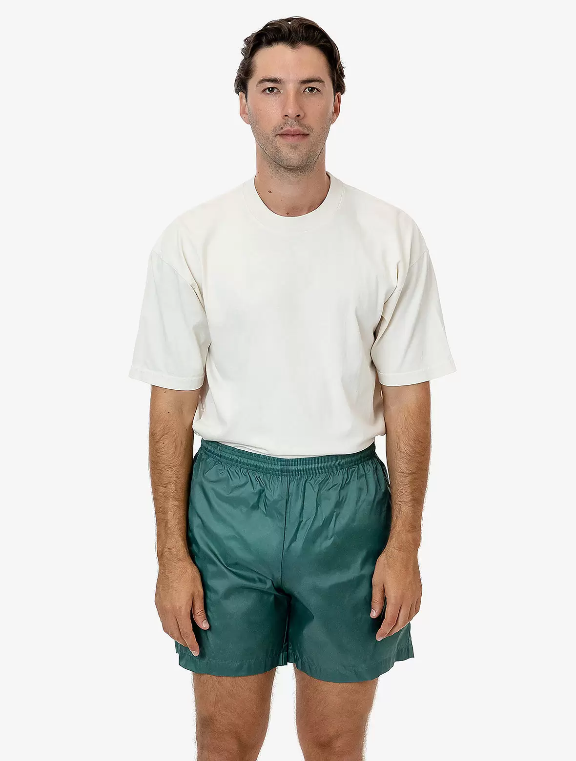 Los Angeles Apparel RNF412 Nylon Taffeta Wide Shorts