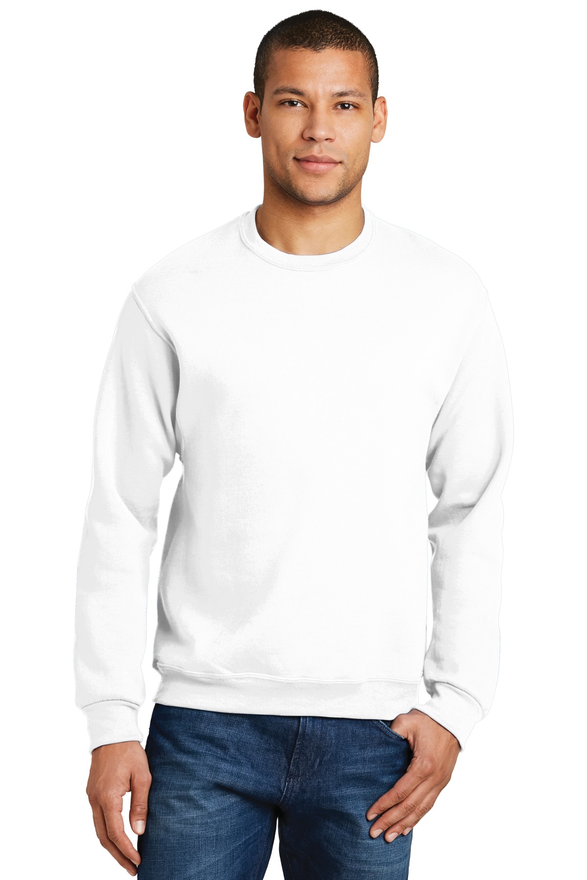 Jerzees 562 Adult NuBlend Crewneck Sweatshirt - blankstyle.com