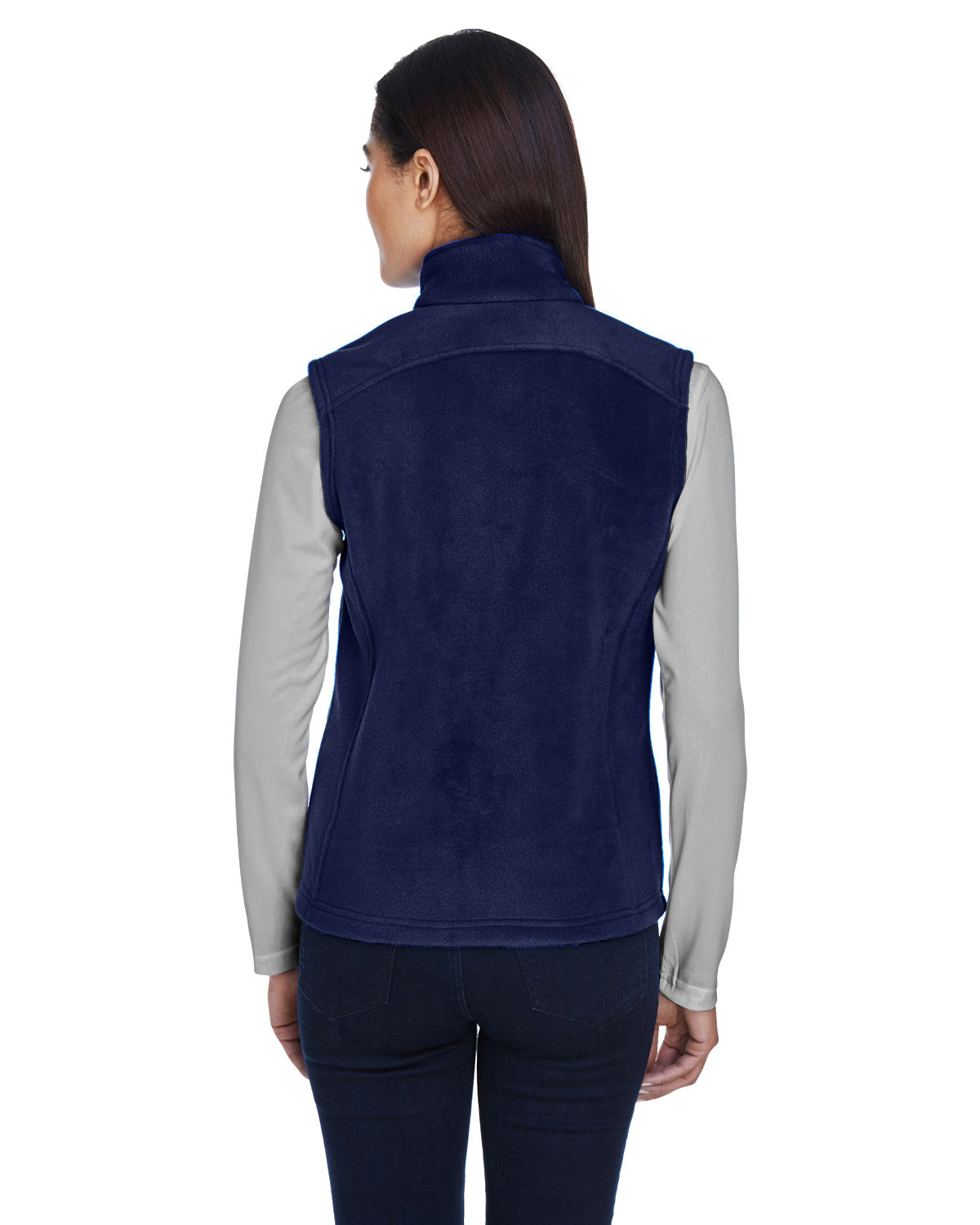 Ash City Women's Journey Fleece Vest - Heather Charcoal, Core 365 Style, Fleece Chin Guard & Audio Port