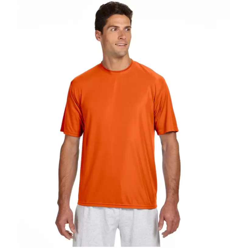 A4 Sportswear Adult 3XL Black Polyester Performance Tee - Moisture Wicking Athletic Shirt